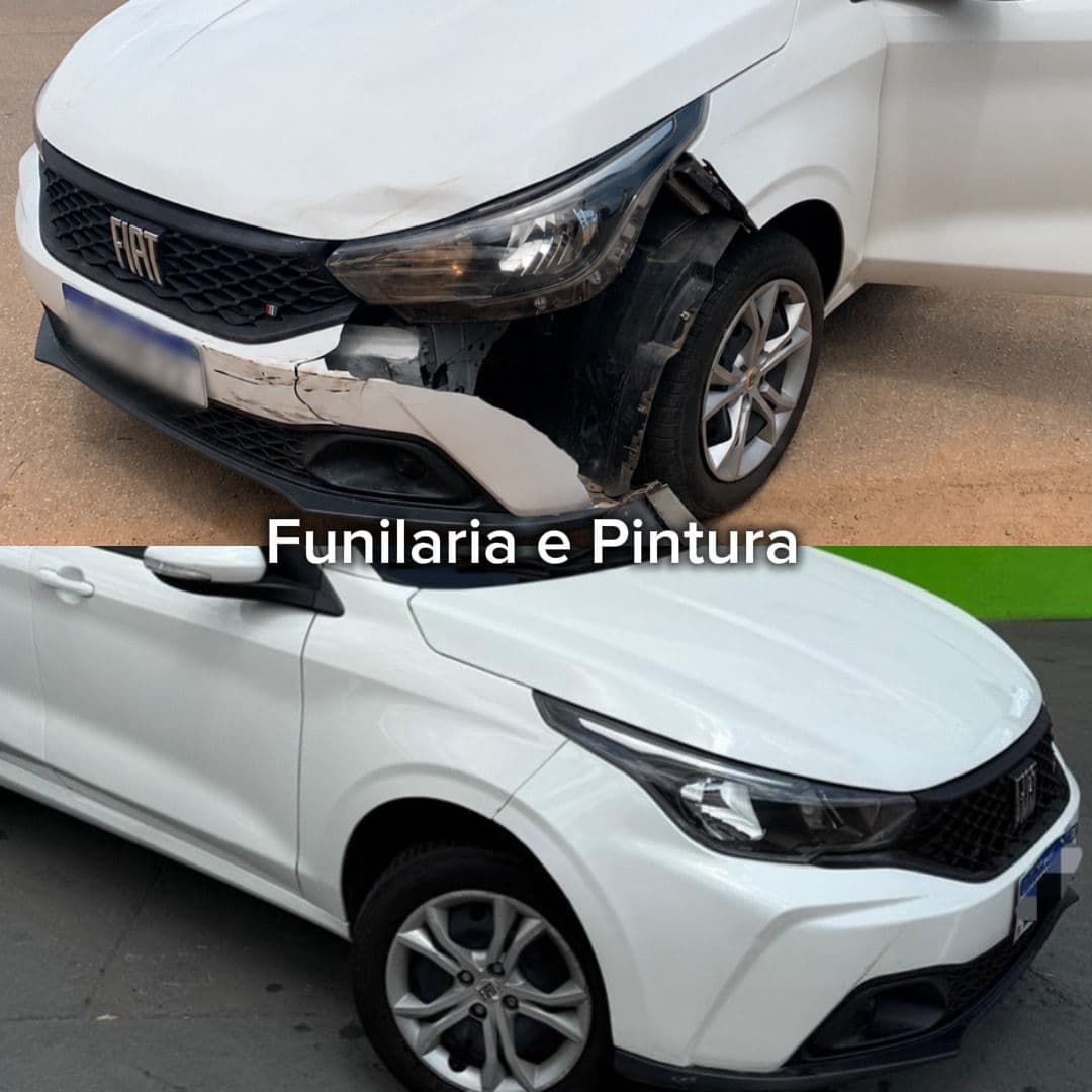 Funilaria e Pintura - antes e depois Studio Car