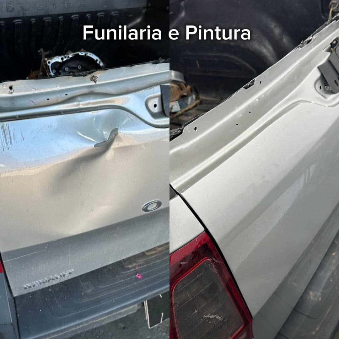 Funilaria e Pintura - antes e depois Studio Car