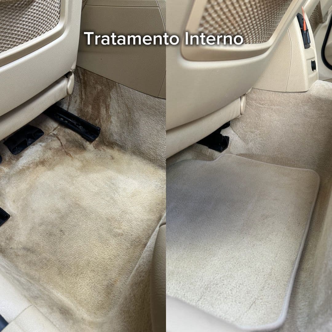 Tratamento Interno - antes e depois Studio Car