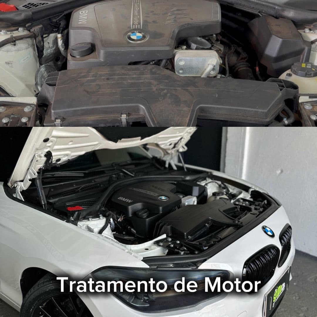 Tratamento de Motor - antes e depois Studio Car